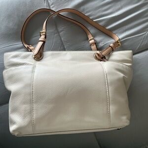 Amazing new condition cream leather Michael Kors bag